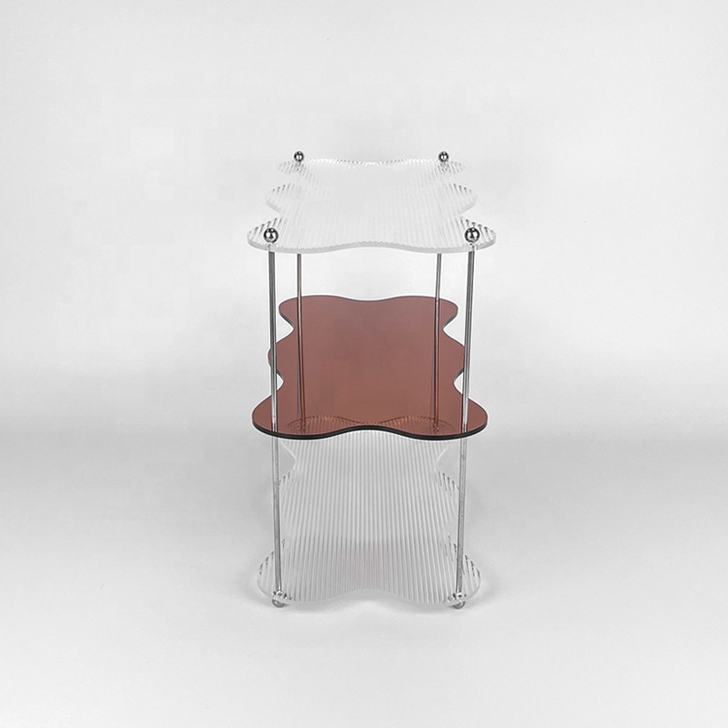Custom 3-Layer Acrylic Display Stand Creative Simple Living Room Desktop Arrangement Storage Racks
