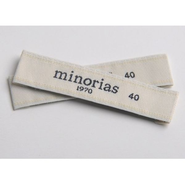 Adhesive Iron On Woven Labels For Clothing T - Shirt OEM / ODM Design