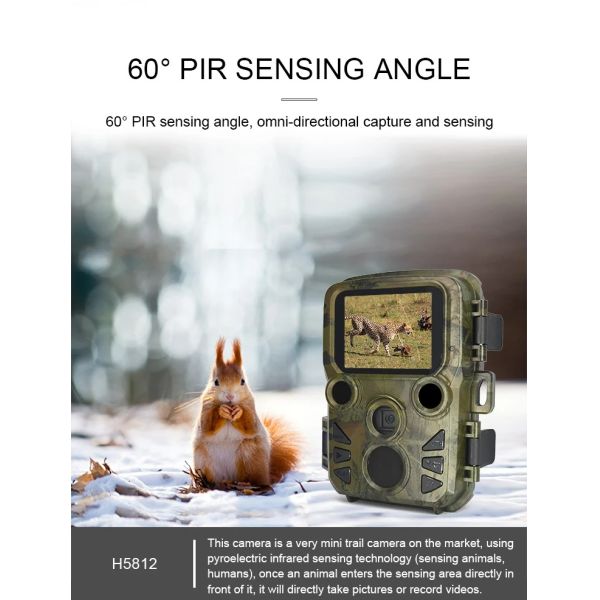 Security Mini 4K 20MP 512GB Trail Wildlife Camera With Memory Card