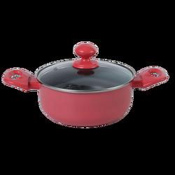 CIQ 3.0mm Thickness Alu Non Stick Soup Pot With Clear Lid