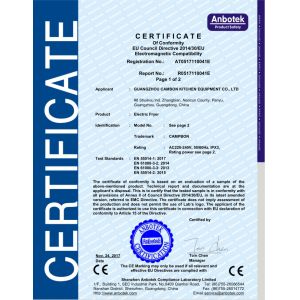 Guangzhou Boyne Kitchen Equipment Co., Ltd. Сертификации