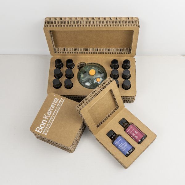 Custom Honeycomb Cardboard Cosmetic Packaging Box with Logo Printing