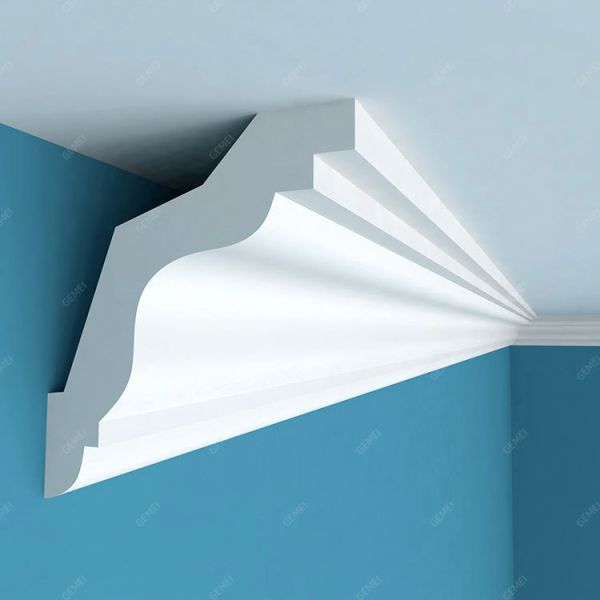 GC-83014 81mm Guarantee New Classical Villa Smooth Polyurethane Cornice
