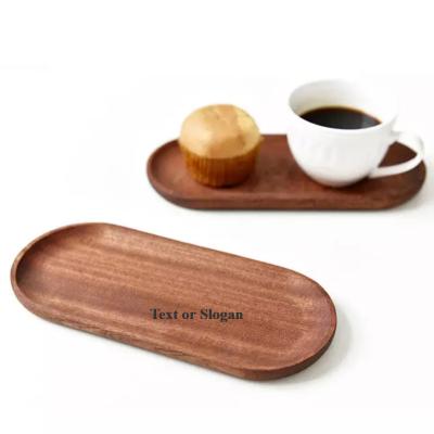 Superfícies suaves Acacia Madeira bandeja de servir Sushi Queijo Sobremesa Pratos de comida