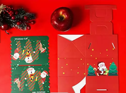 Гравуре печатая коробку орнамента рождества подарочных коробок 12*10км картона рождества