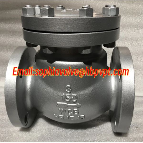 150LB WCB ANSI flanged metal seal cast steel check valve