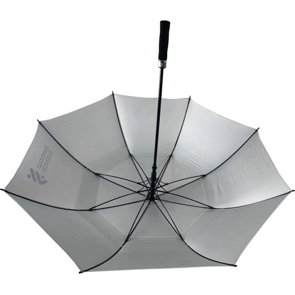 190T Pongee Fabric Double Layer Golf Umbrella for Big and Long Coverage on Rainy Days