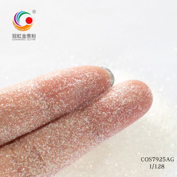 White Biodegradable Makeup Glitter Eyeshadow Powder For Christmas 2.0mm