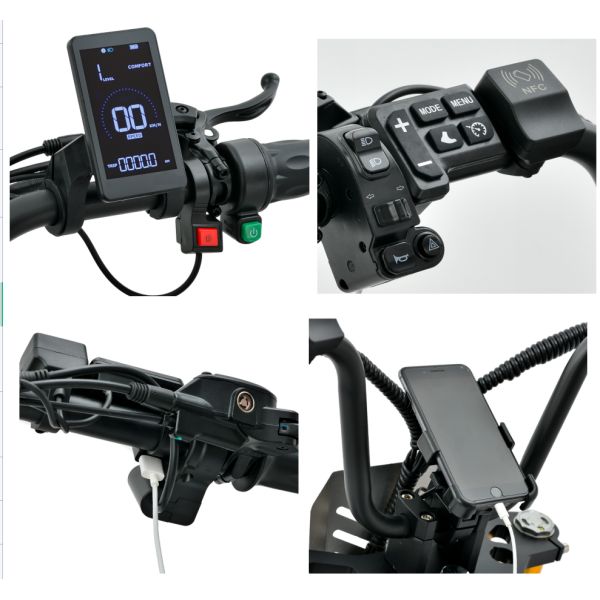 Adventurous Riders 3000W Off Road Electric Scooter with Fat Tires 60V Lithium Battery