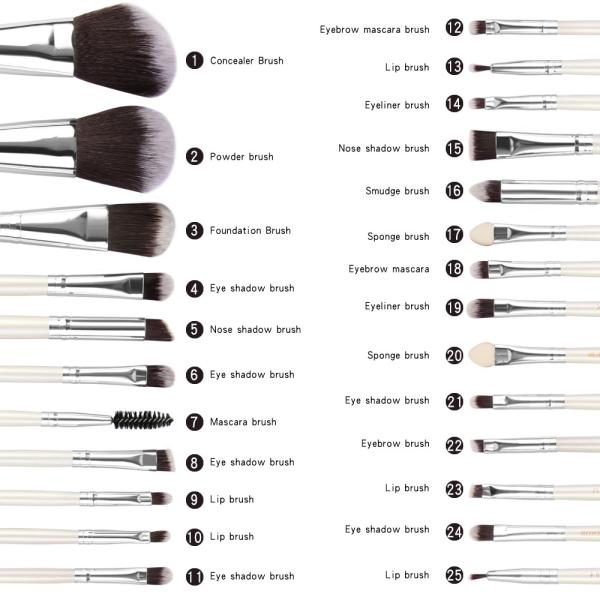 High quality Wood Handle Makeup Brushes Fan Brush best make up brush