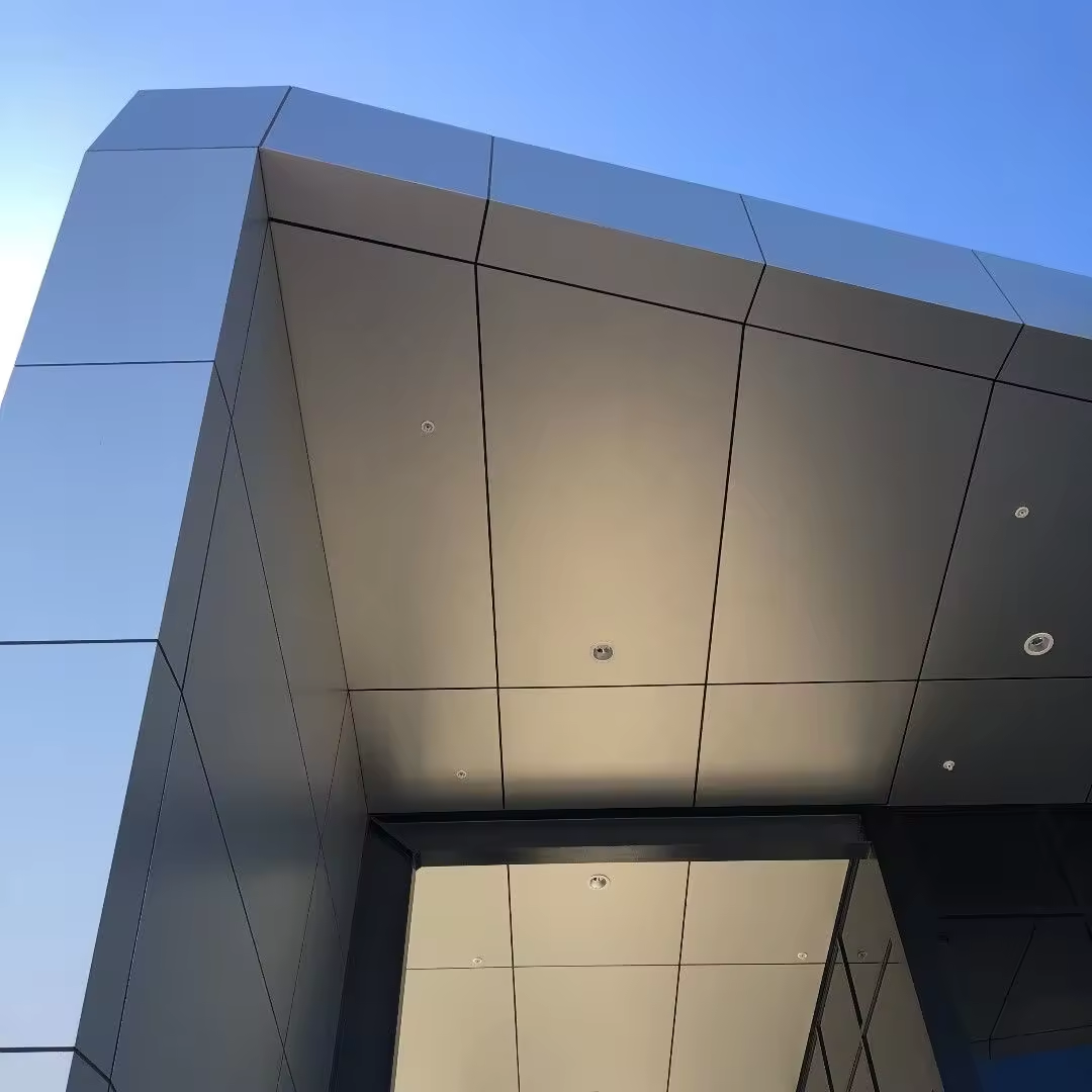 Milky PE Aluminum Composite Panel 2mm - 6mm Thick Decoration Acp Wall Cladding