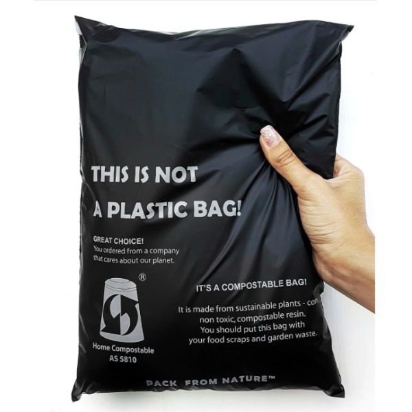 Biodegradable Logo Printed Compostable Poly Bags For Clothing Packaging