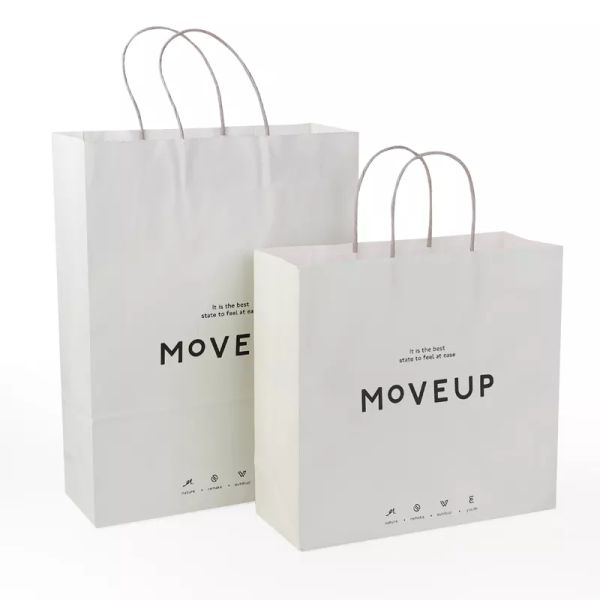 Takeout упаковывая логотип бумажного мешка печатая лакирующ бумажный мешок TUV Kraft