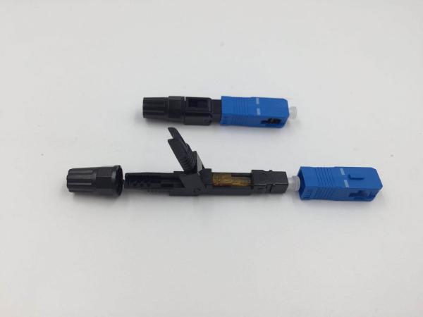 A voz passiva de FTTH parte o conector rápido 55mm da fibra do SC UPC 60mm 500 Matings