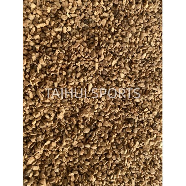UV Resistant Organic Turf Infill 0.5-2mm Cork Infill Granules for Easy Installation on Sports Fields