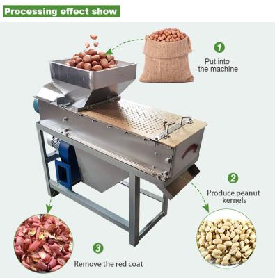Máquina automática de fazer lanches Peelers de amendoim de aço inoxidável Comercial