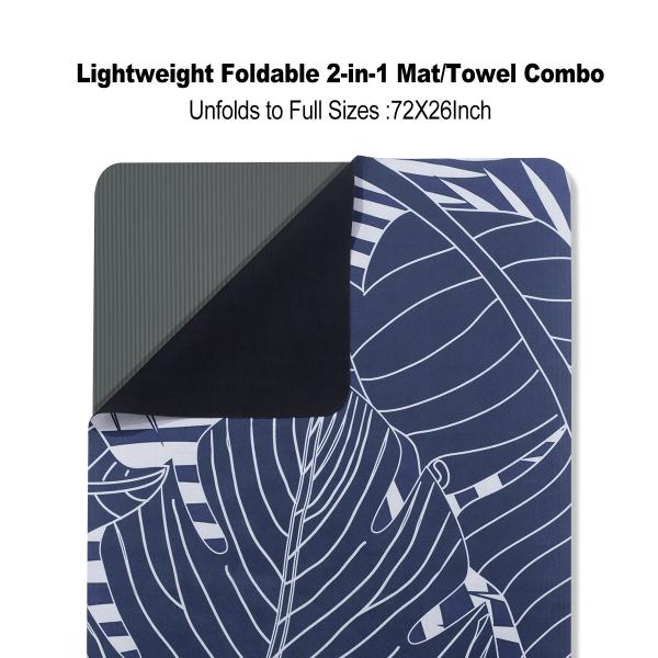 Travel Size Rubber Exercise Mats , Breathable Sweat Proof Yoga Mat
