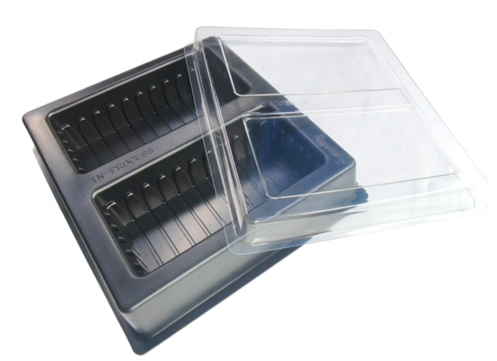 ESD Anti-static Blister Tray / Plastic Vacuum Formed Tray For Semiconductor SMD Components