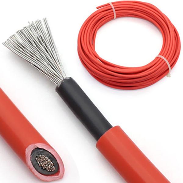 1KV le fil photovoltaïque TUV d'énergie solaire du câble 6mm2 pour le picovolte lambrisse le noir rouge de connexion