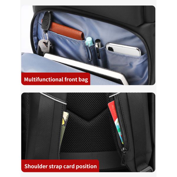 High quality products men's waterproof 17 inch Laptop Backpack Travel Business Backpack