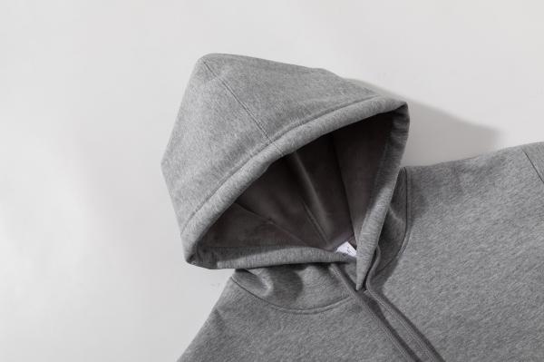 FODARLLOY  Fashion Vintage Hoodie OEM Streetwear Essentials Oversize Unisex Pull Coat Men's Hoodies Pullover Grey
