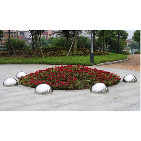 полусфера нержавеющей стали 200мм 250мм, круглое украшение сада стальных шариков