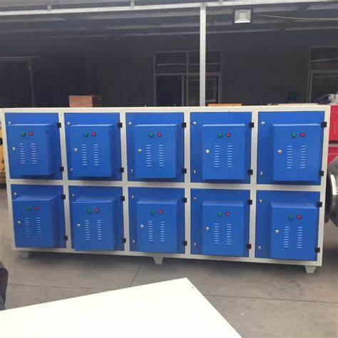 Small Footprint Exhaust Gas Treatment Equipment Low Temperature Plasma Purifier