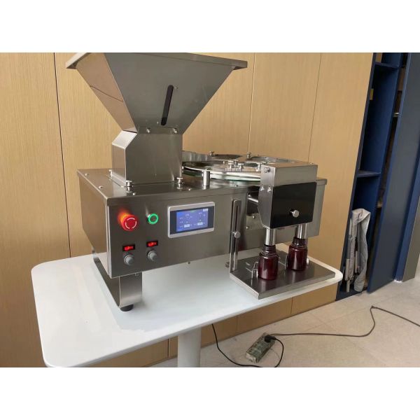 Stainless Steel Two Heads Vibrating Capsule Counting Machine With Automatic