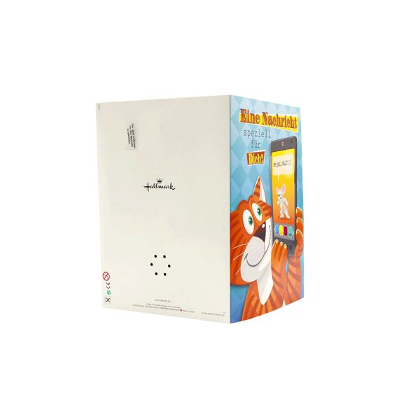 Laser Cutting Recordable Thank You Cards , 3D OEM Voice Recording Card  Autoplay