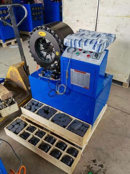 Tubulação industrial de alta pressão da polegada 4-150mm do frisador 6 da mangueira que faz a máquina a grande abertura