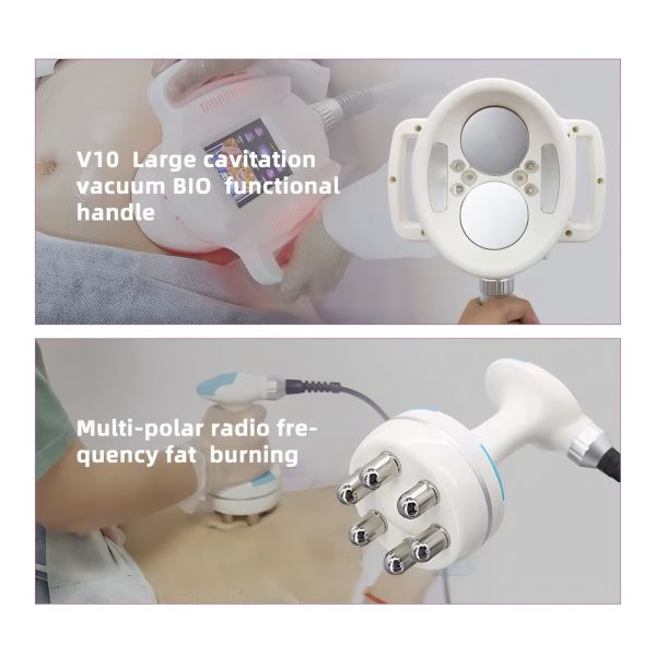 Non Invasive Vacuum RF Cavitation Slimming System , Lymphatic Drainage Massage Machine OEM