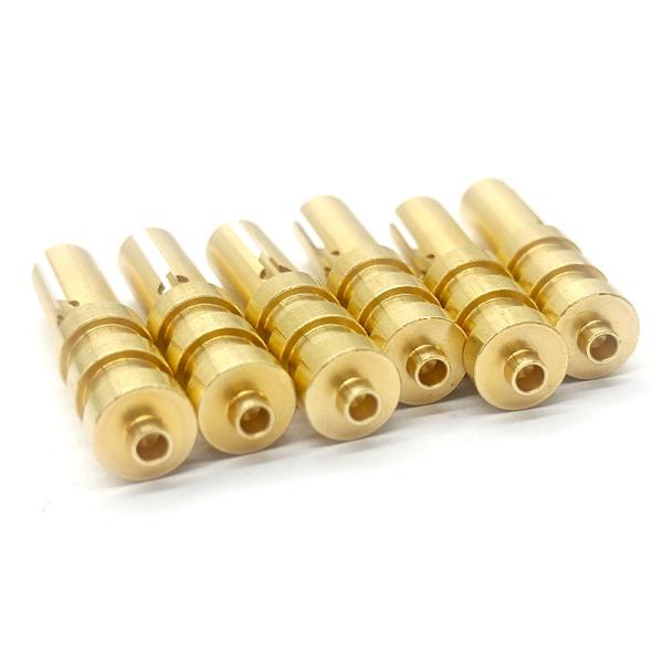 Custom Machined Copper Grounding Pin Acid Pickled Clean Surface Treatment