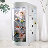 Distributeur automatique humidifié réfrigéré de bouquet de fleur avec l'étagère transparente