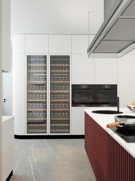 Profissional Melamina Luxury Kitchen Cabinet Set Design de gabinete de cozinha moderno