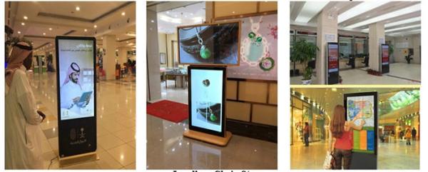 3G WIFI Wall Mounted LCD Digital Signage Video Wall Display for shopping center