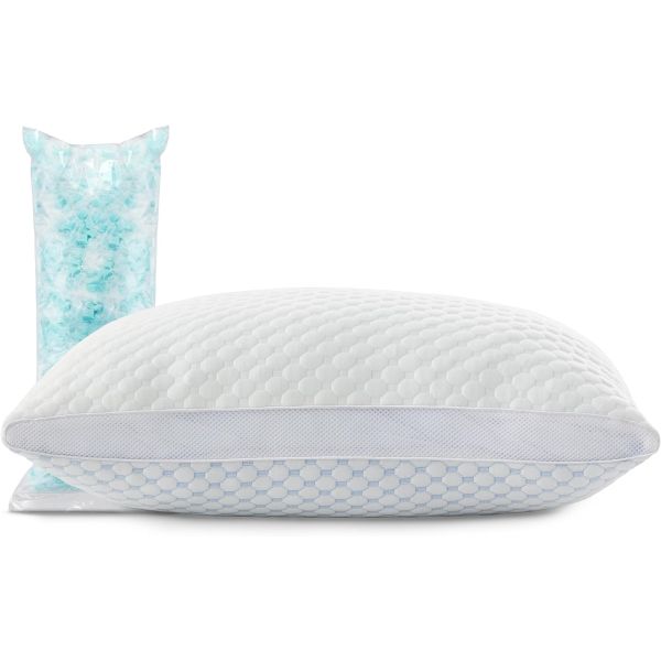 Rayon Derived from Bamboo Cooling Pillow with Adjustable Loft and Anti-Static Comfort