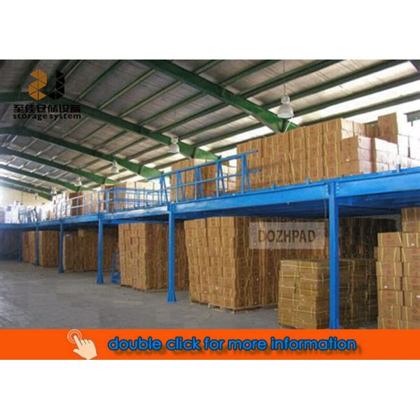 Durable Industrial Mezzanine Floors / Boltless Rivet Shelving 5 Years Warranty