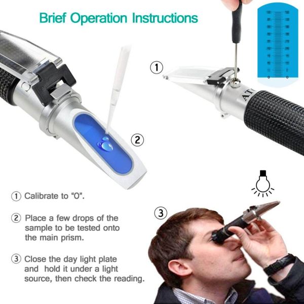 5 in 1 Antifreeze Refractometer Automotive Battery Coolant Tester with Customized OEM