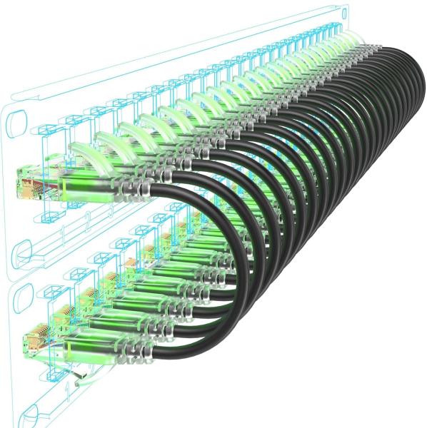 Portable 4 Way FTP RJ45 Cat5e Ethernet Cable With Coil Rack Stage Video Audio Perform Network Control Cables