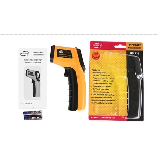 Color Screen Display Non Contact Infrared Thermometer Self Calibration GM333A GM333 GM533 GM533A