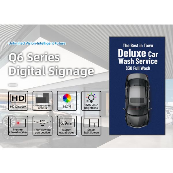 High Resolution 4K Digital Signage Displays Elevator SDK Digital Poster Media