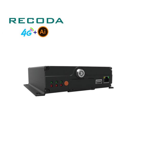 AI Based SD Card 4Ch Mobile Digital Video Recorder 1080P GPS 4G WiFi