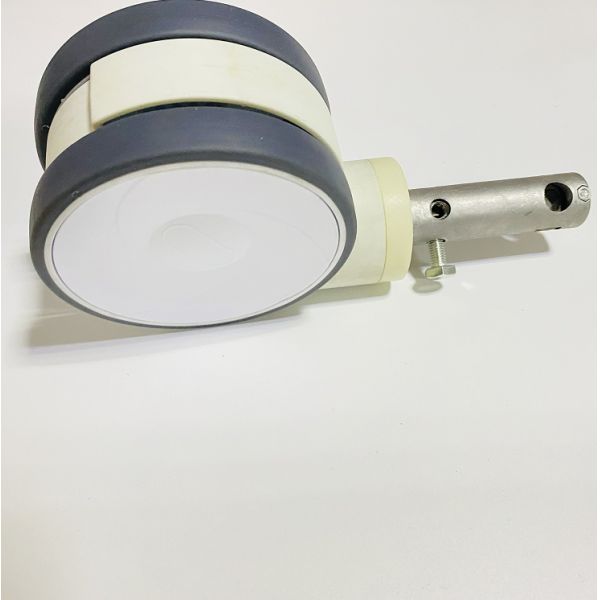 5 Inch Central Control Hospital Bed Casters Medical Dedicated White