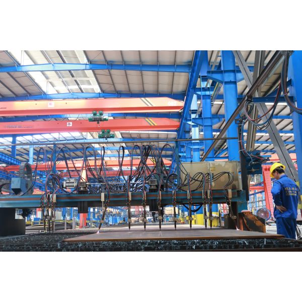 Fire Resistant Metal Structural Support Beams Prefabricated Steel Construction ODM