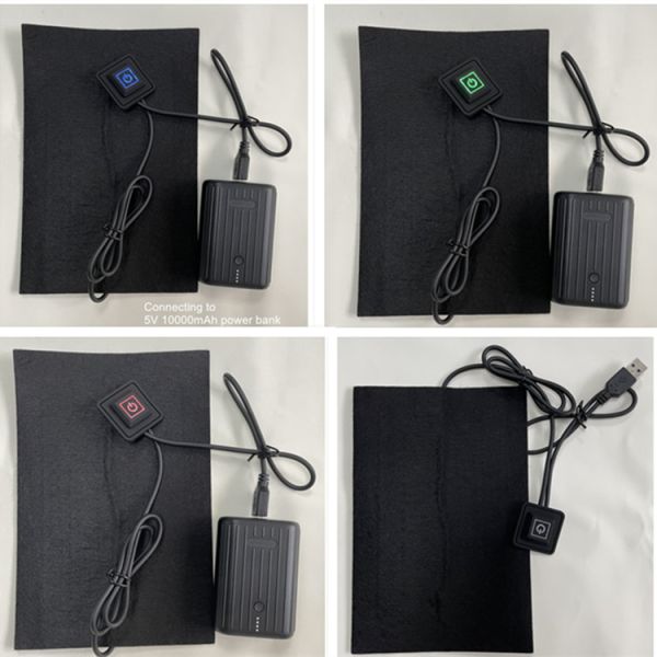 Гибкая грелка 14x21cm с батарейным питанием 5v с переключателем