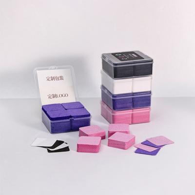 Tampons à ongles non pelucheux 60 g/m²-70 g/m² 500 pièces/sac 1000 pièces/sac Tampons dissolvant de vernis à ongles