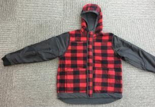 Thick Mens Work Jacket With Hood Soft Bonded Shell Fabric Custom Size