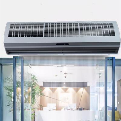 Cortina de aire de gran capacidad con simulación del viento natural