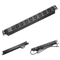 Equipamento de distribuição de potência de montagem em rack do PDU C13 da IEC 250VAC 50/60Hz