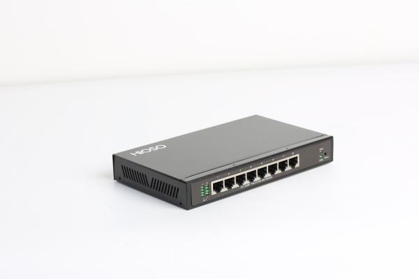 WEB Management 8 10/100M Rj45 Ports Fiber Optic Switch DC12V